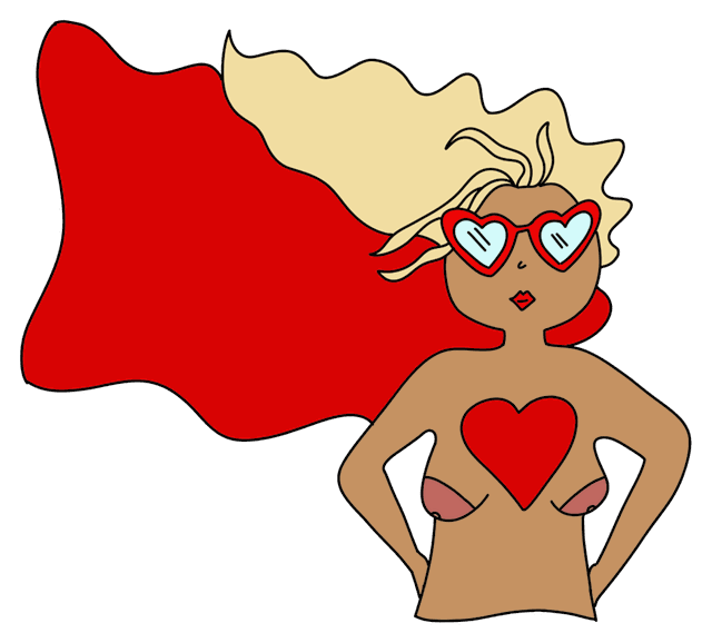Oxytocina, The Naked Doula's oxytocin superhero